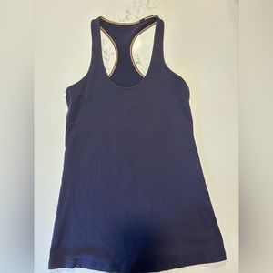 Lululemon tank. Size 8. Navy Blue.